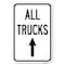 Signmission Driveway Sign All Trucks Move Ahead with Heavy-Gauge Aluminum Sign, 12" x 18", A-1218-24131 A-1218-24131 - alternate 1